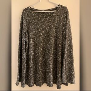 Sweater with flared sleeves